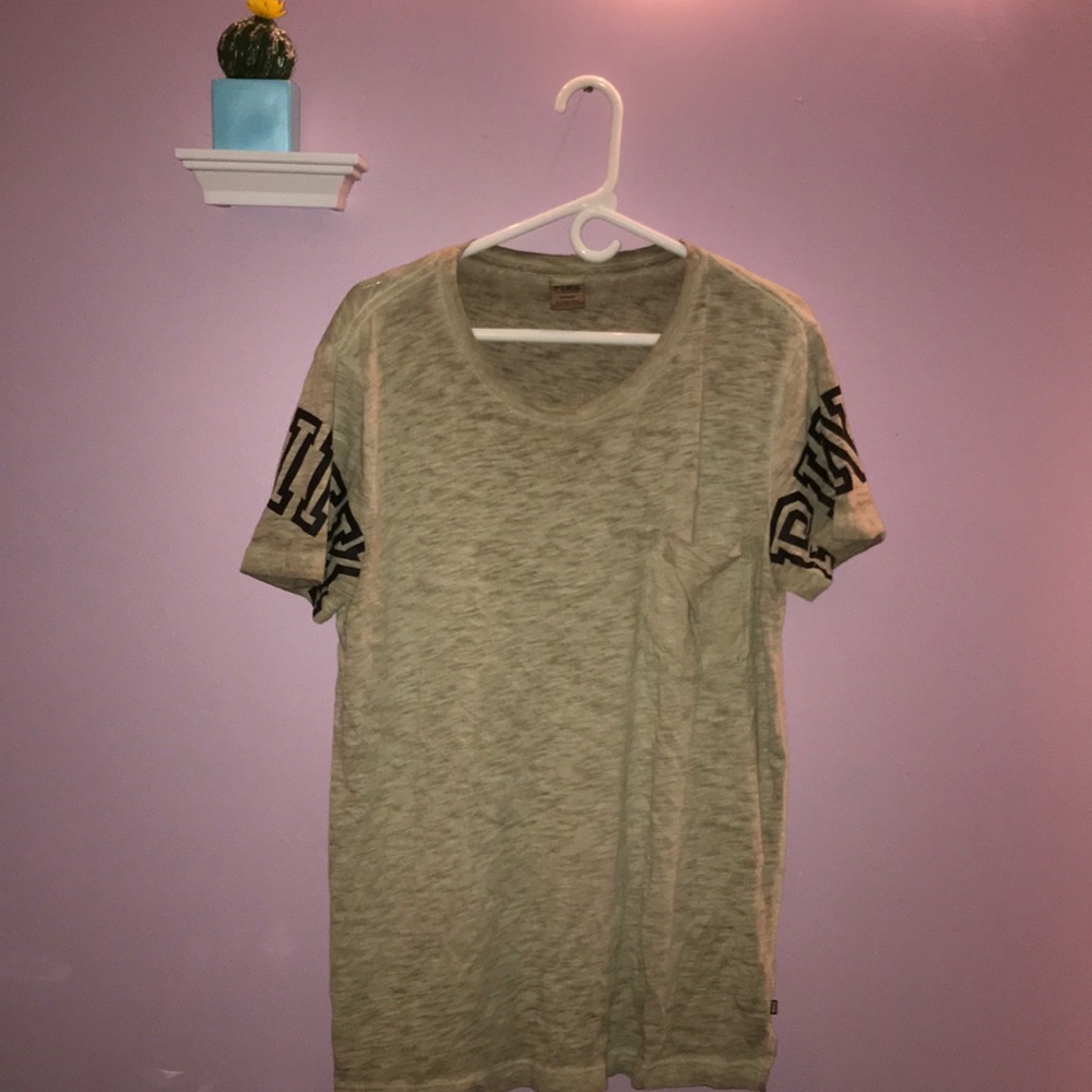 Green Victoria secrets pink t-shirt